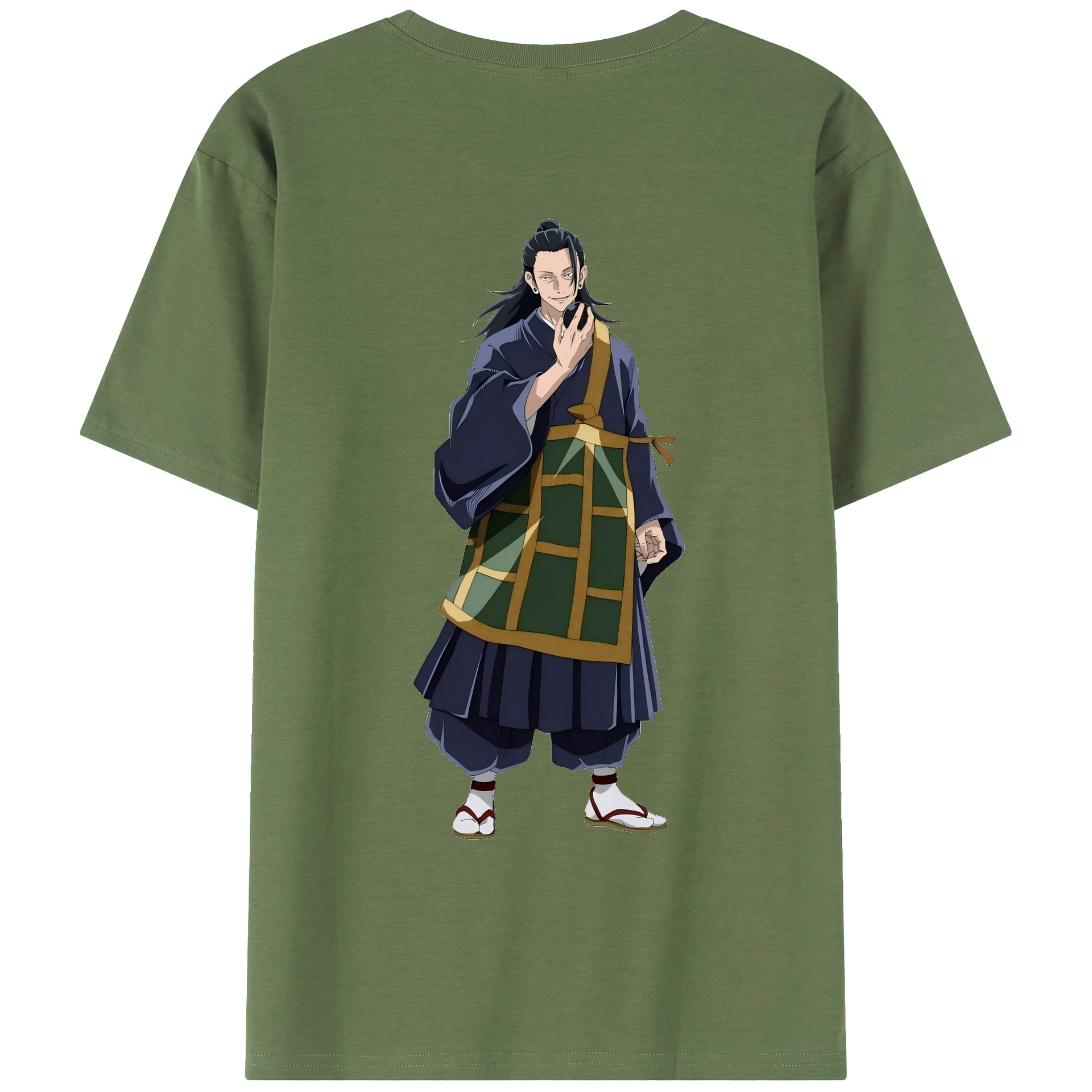 （画像用） 呪術廻戦 Jujutsu Kaisen 綿100％ メンズ半袖Tシャツ（バックプリント） 通気性